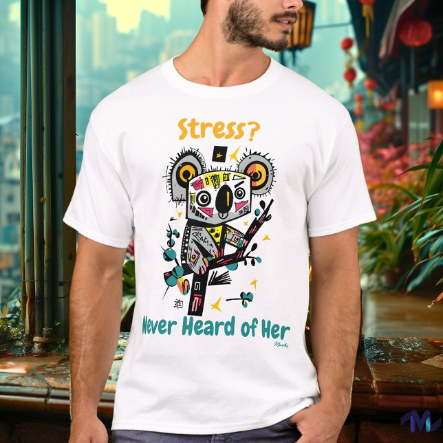 Abstract Vibrant Koala Stress-Free T-Shirt (Creator Uploaded)