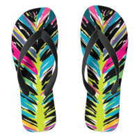 Abstract Vibrant Multicolor Tropical Leaf