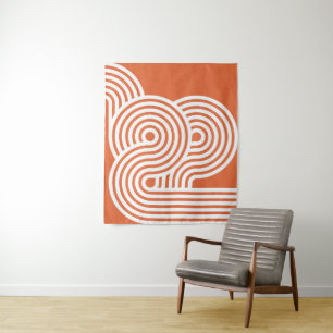 Abstract Vibrant Rhythms Tapestry