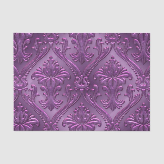 Abstract Vintage Aluminum Pattern Tissue Paper (Front)