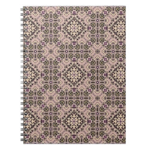 abstract vintage background colored mosaic symmetr notebook
