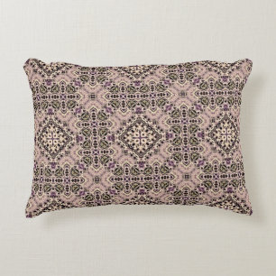 abstract vintage background coloured mosaic symmet accent pillow