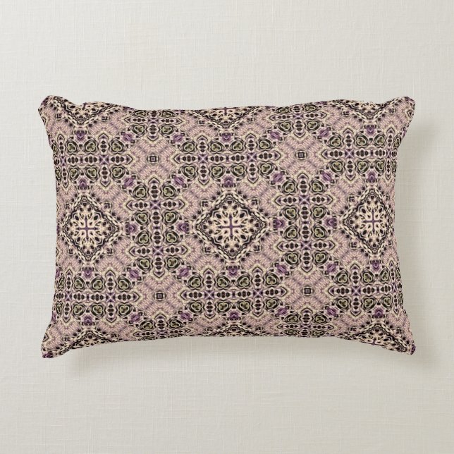abstract vintage background coloured mosaic symmet accent pillow (Front)