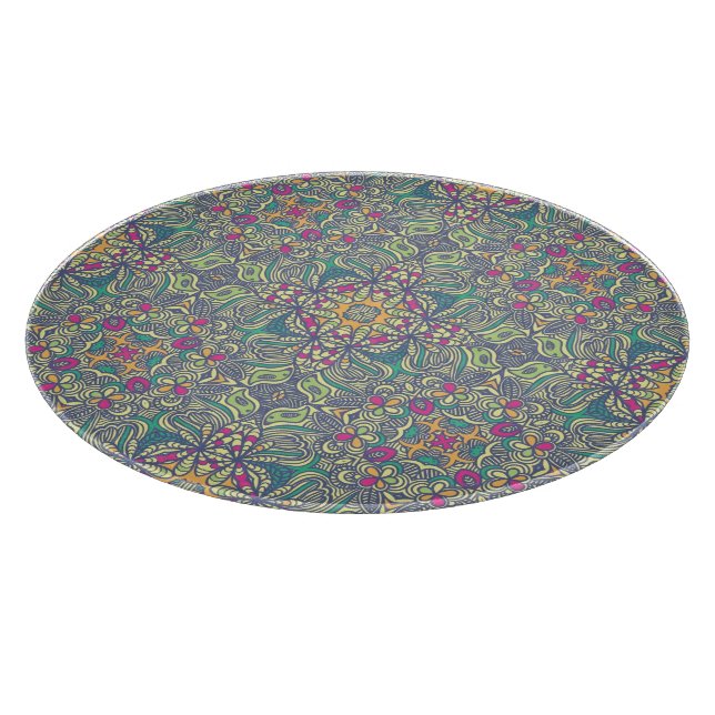 Abstract vintage background cutting board (Corner)