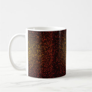 Abstract vintage background. Glowing mosaic of cir Coffee Mug