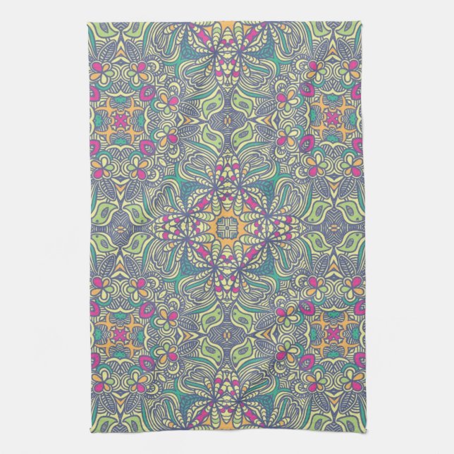 Abstract vintage background kitchen towel (Vertical)