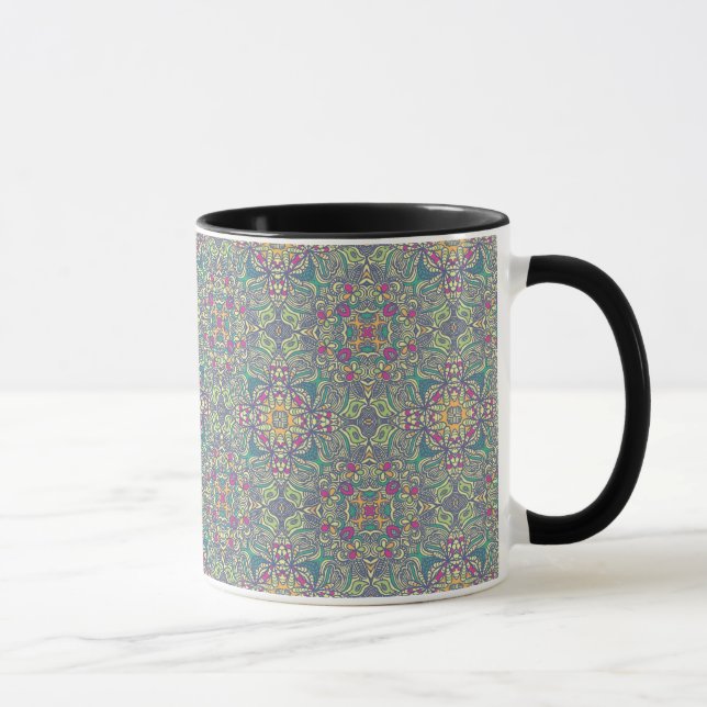 Abstract vintage background mug (Right)
