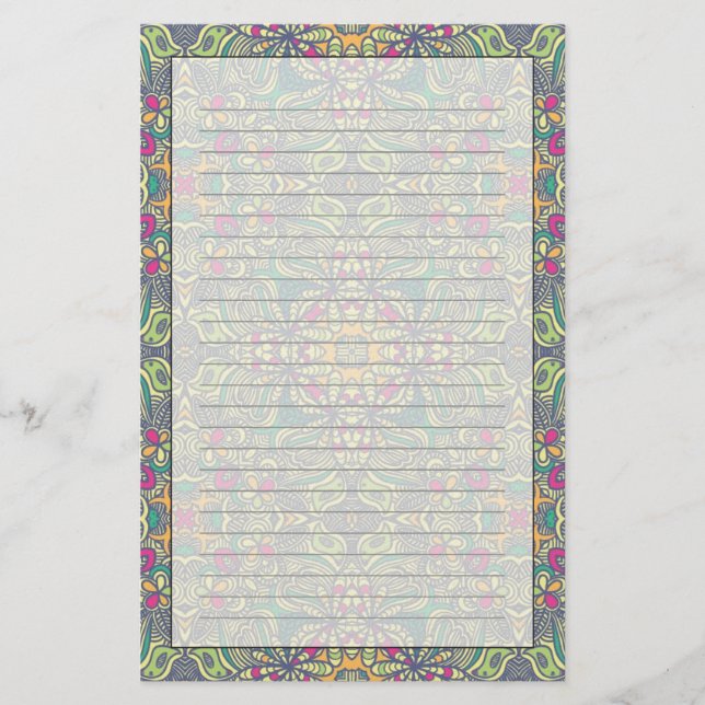 Abstract vintage background stationery (Front)