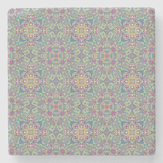 Abstract vintage background stone coaster (Front)