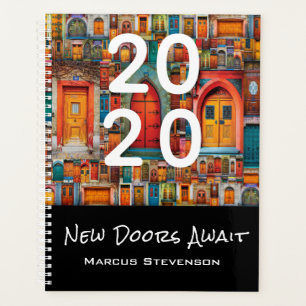 Abstract Vintage Door Pattern New Doors Await Planner