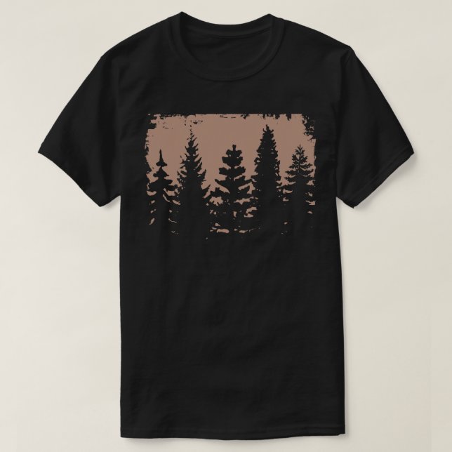Abstract Vintage Forest Streetwear T-Shirt (Design Front)