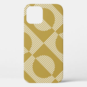 Abstract Vintage Geometric Seamless iPhone 12 Case
