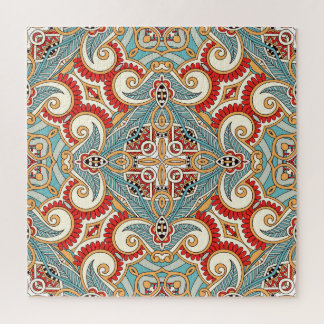 Abstract Vintage Graphical Repeat Wallpaper Jigsaw Puzzle