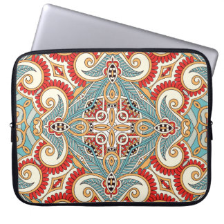 Abstract Vintage Graphical Repeat Wallpaper Laptop Sleeve