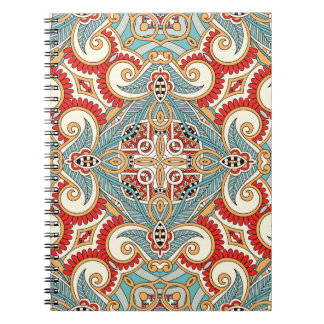 Abstract Vintage Graphical Repeat Wallpaper Notebook
