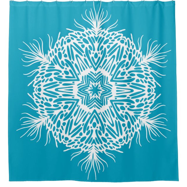 Abstract vintage pattern of creative snowflake. Is (Front)