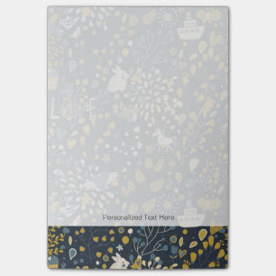 Abstract vintage pattern post-it notes