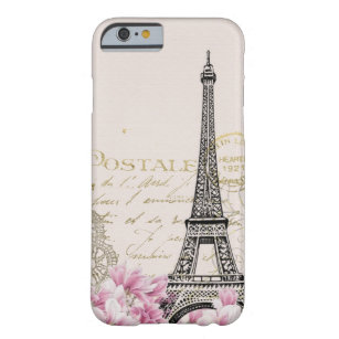 Abstract Vintage Romantic Paris Eiffel Tower Art Barely There iPhone 6 Case
