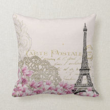Abstract Vintage Romantic Paris Eiffel Tower Art