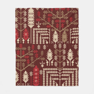 abstract vintage seamless graphical repeat pattern fleece blanket