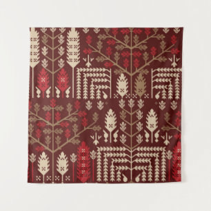 abstract vintage seamless graphical repeat pattern tapestry
