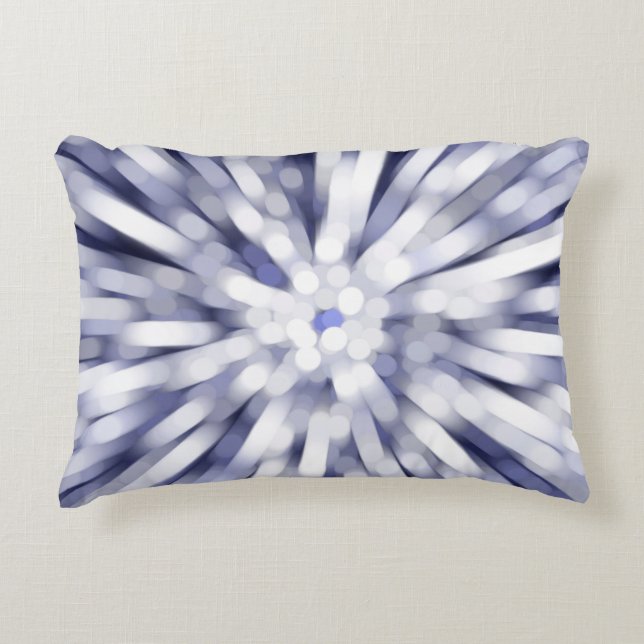 abstract violet background. fractal explosion star accent pillow (Front)