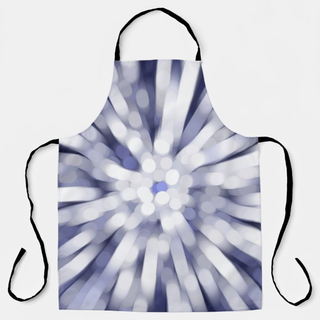 abstract violet background. fractal explosion star apron (Front)