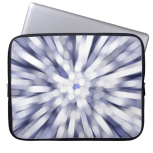 abstract violet background. fractal explosion star laptop sleeve