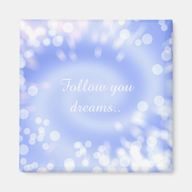 abstract violet bokeh spiral texture magnet (Front)