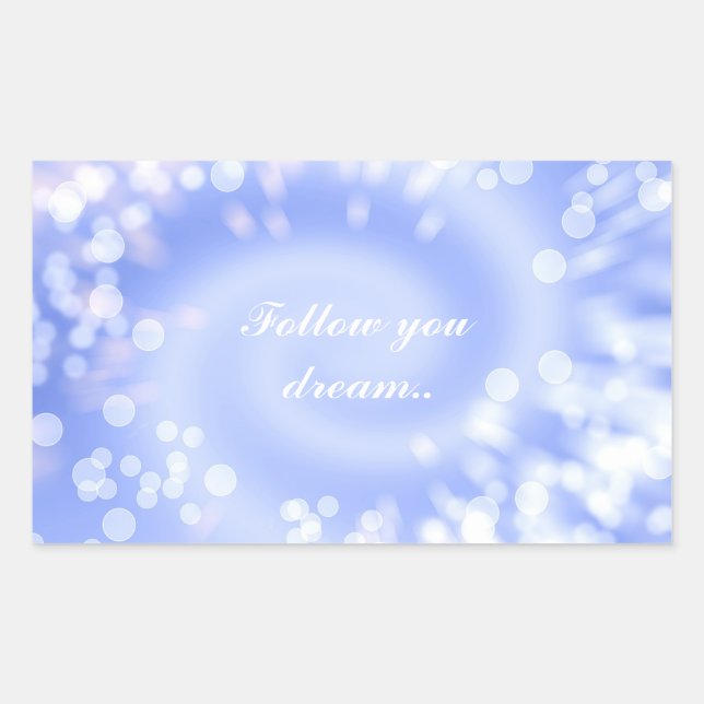 abstract violet bokeh spiral texture sticker (Front)
