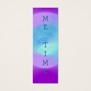 Abstract Violet Lens, ME TIME book mark