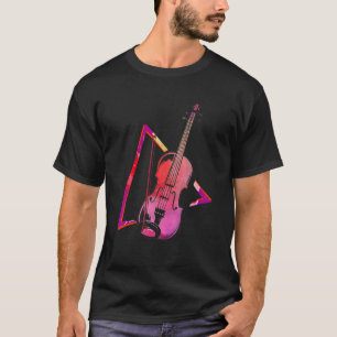 Abstract Violin Fiddle Orchestra Violinist T-Shirt
