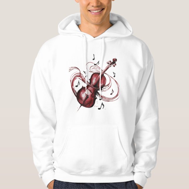 abstract violin hoodie (Front)