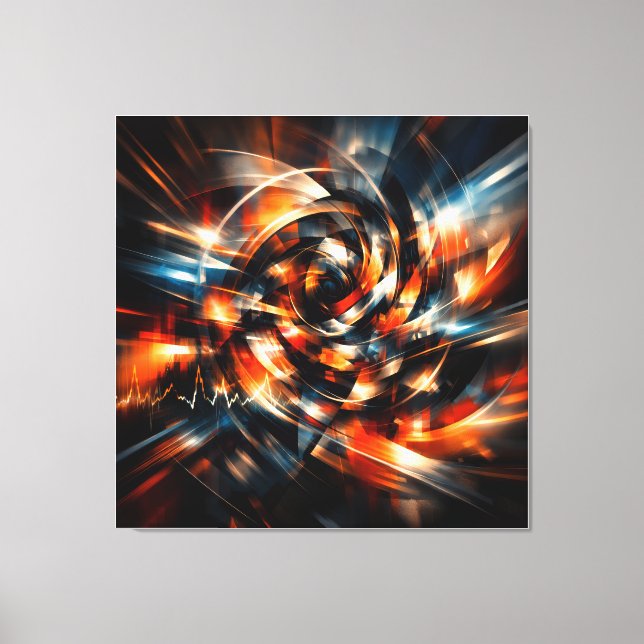 Abstract Vision of Motion & Mind Canvas Print (Front)