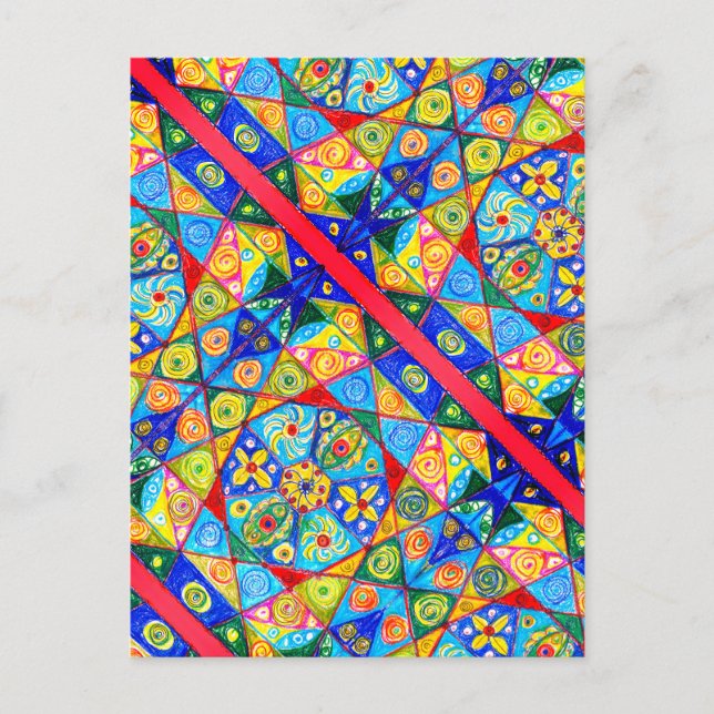 Abstract vision Poster Holiday Postcard (Front)