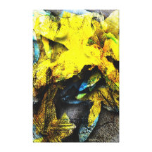 Abstract Visions in Nature Falling Leaves Canvas Print