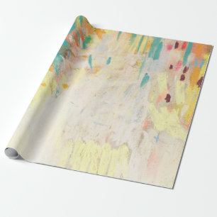 Abstract vivid pencil texture. Pastel textured bac Wrapping Paper