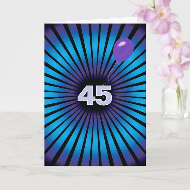 Abstract Vortex For 45th Birthday Card (Orchid)
