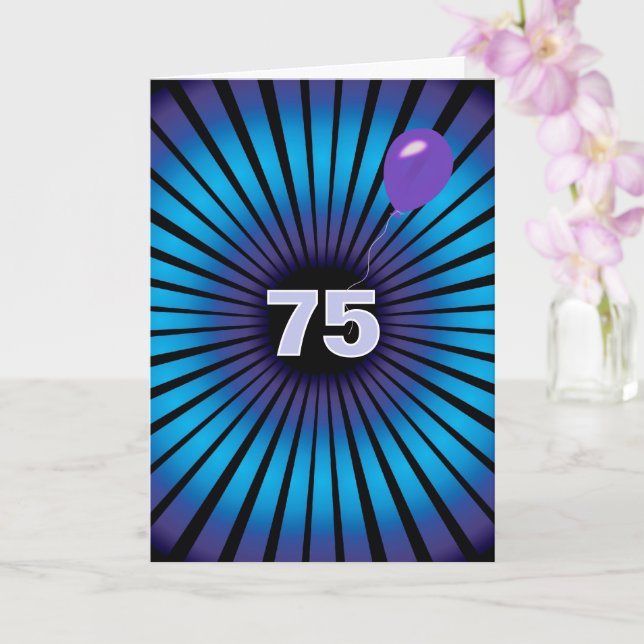 Abstract Vortex For 75th Birthday Card (Orchid)