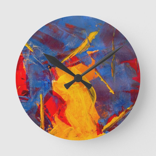 Abstract Wall Clocks - Cocktail Time (Front)