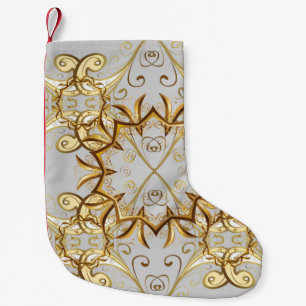 Abstract wallpaper, wrapping decoration. Vintage g Small Christmas Stocking