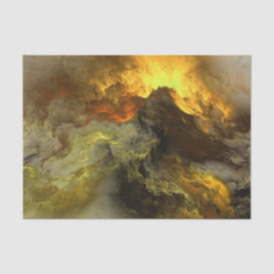 Abstract Warm Coloured Clouds - Tissue Paper
