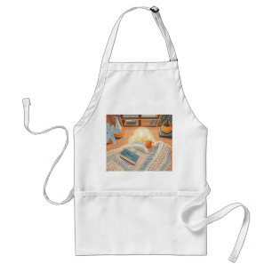 Abstract warm cozy Boho style Standard Apron