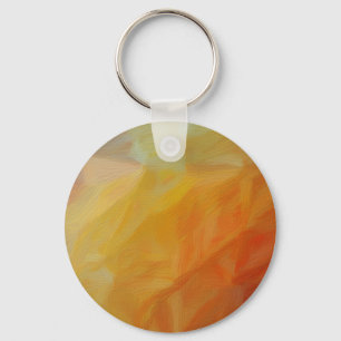 Abstract Warmth: Impressionist Mosaic Keychain