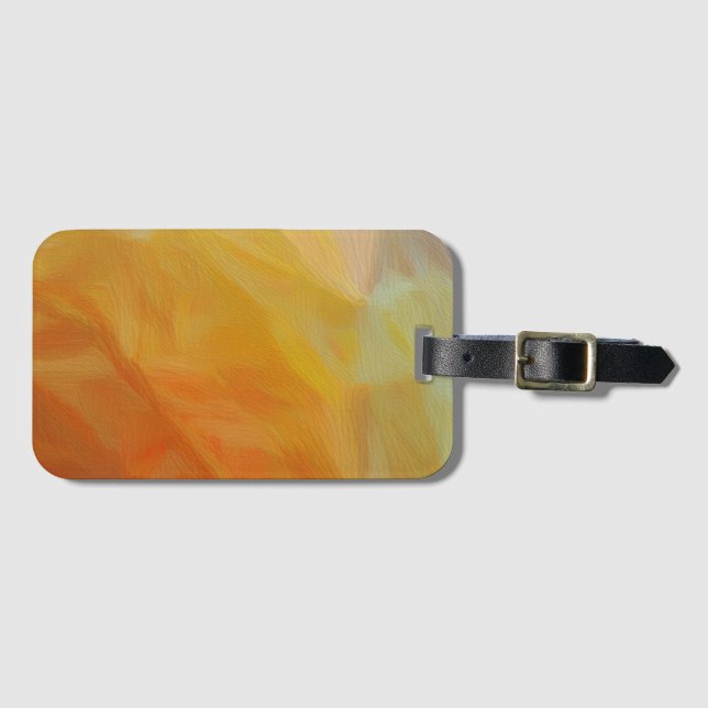 Abstract Warmth: Impressionist Mosaic Luggage Tag (Front Horizontal)