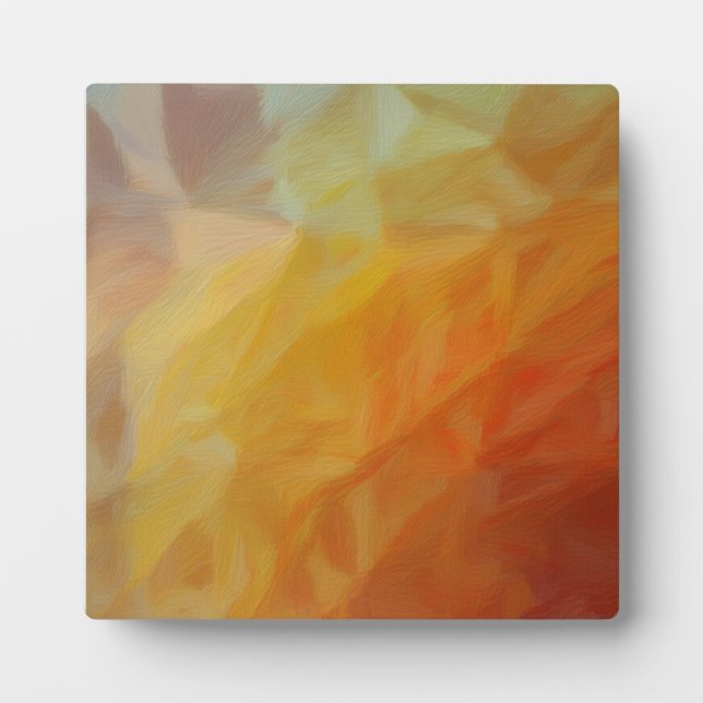 Abstract Warmth: Impressionist Mosaic Plaque (Front)