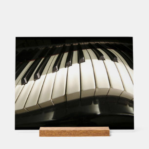 Abstract Warped Piano Keys Acrylic Sign