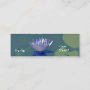Abstract Water Lily Profile Card
