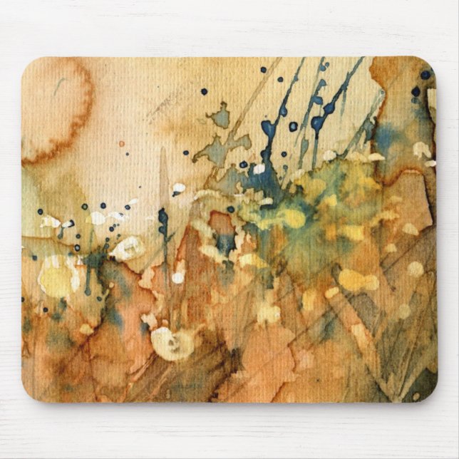 Abstract watercolor and old background mouse pad (Front)