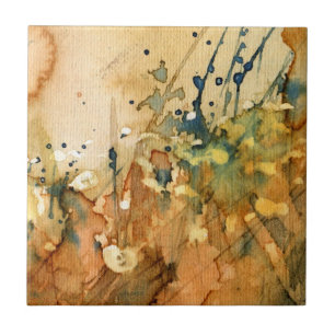 Abstract watercolor and old background tile